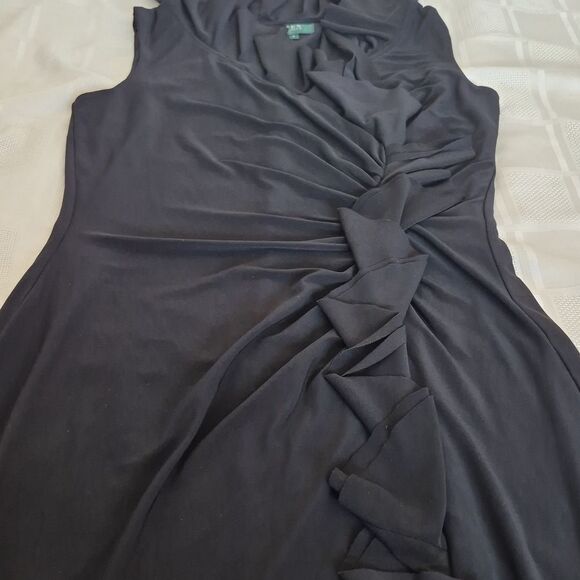 Ralph Lauren Black Ruffled Dress - Picture 16 of 16